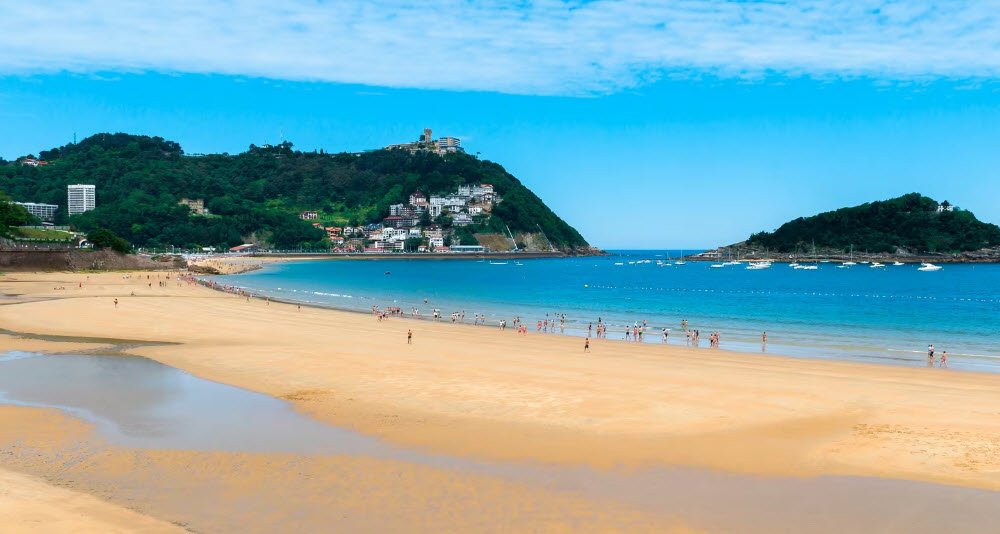 La Concha Beach, San Sebastián, Basque Country, Spain